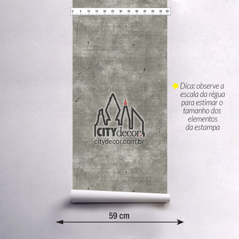 Adesivo papel de parede concreto usinado