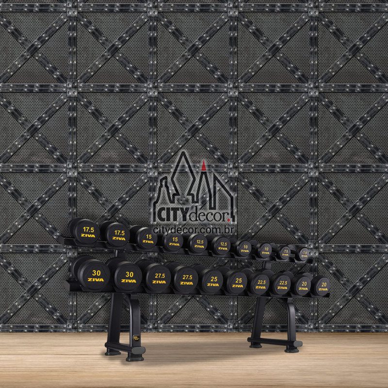 Adesivo papel de parede container de metal Papel de parede preto container de metal