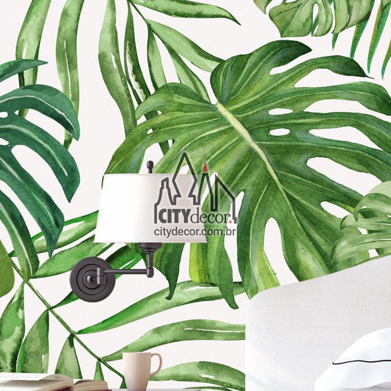 papel de parede tropical costela de adão papel de parede tropical costela de adão