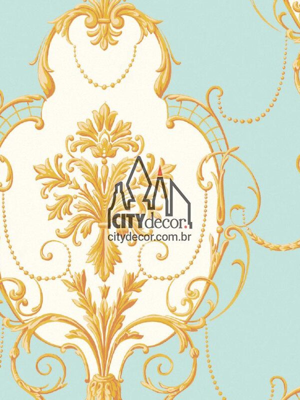 papel de parede damasco Tiffany