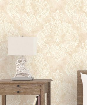 papel de parede damasco vintage