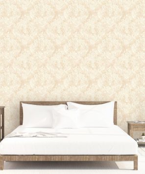 papel de parede damasco retrô