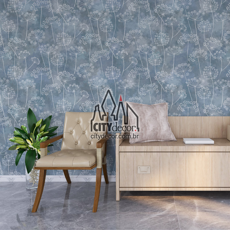 papel de parede dente de leão - azul papel de parede dente de leão - azul