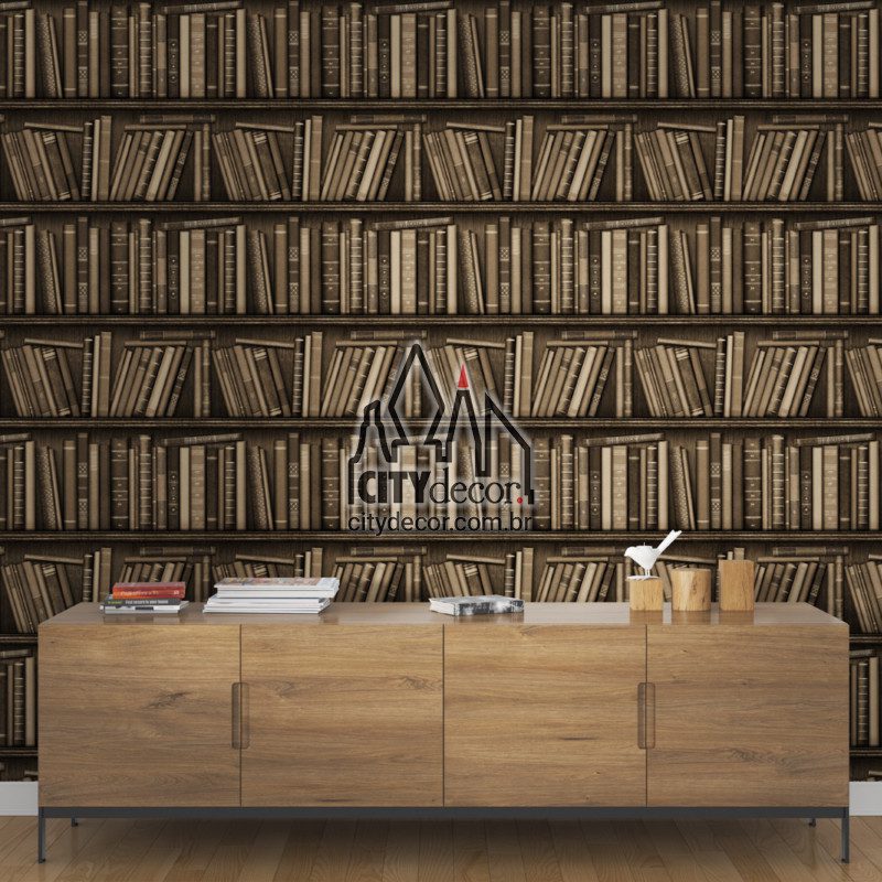 papel de parede estante de livros papel de parede estante de livros