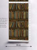 papel de parede adesivo livros