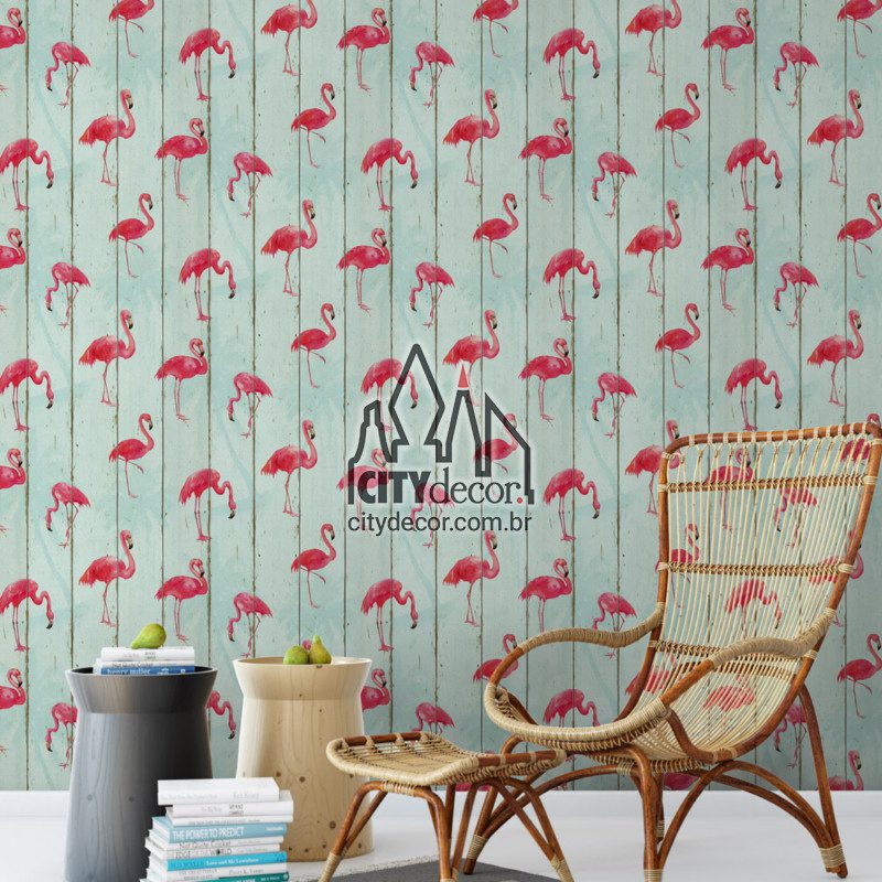 Papel de parede flamingos Papel de parede flamingos