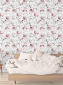 papel de parede floral para quarto