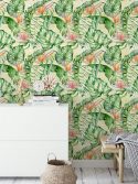 Papel de parede folhagem tropical