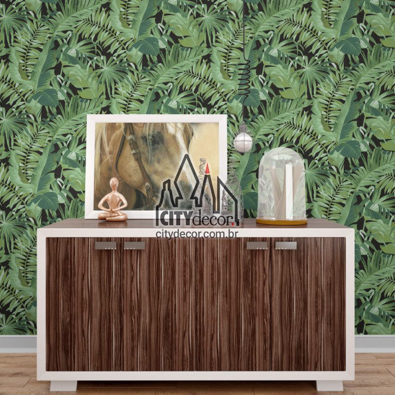 papel de parede folhagem tropical fundo preto papel de parede folhagem tropical fundo preto