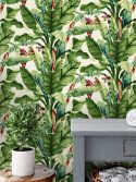 Papel de parede folhas de bananeira