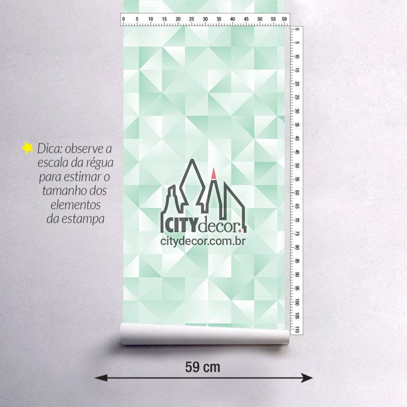 Adesivo papel de parede geométrico esmeralda