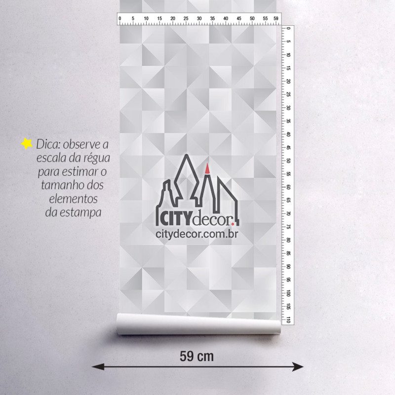 Adesivo papel de parede geométrico cinza grafite