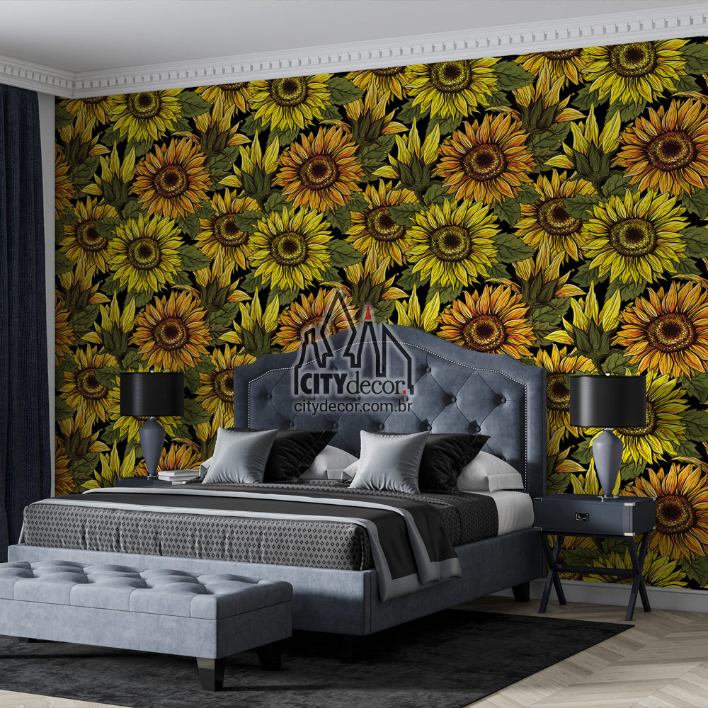 papel de parede girassóis grandes papel de parede girassóis grandes