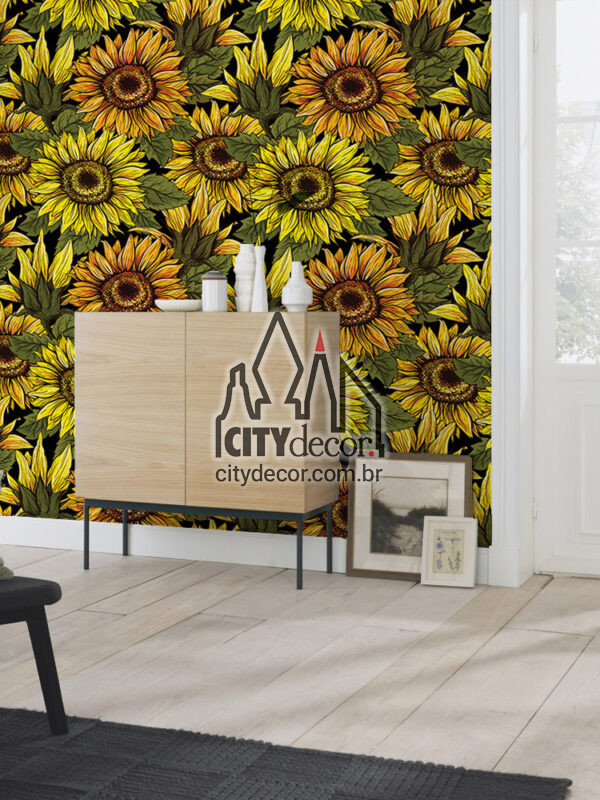 papel de parede flores grandes