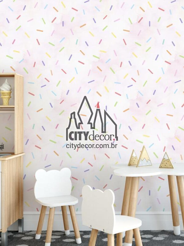 Papel de parede granulado colorido rosa