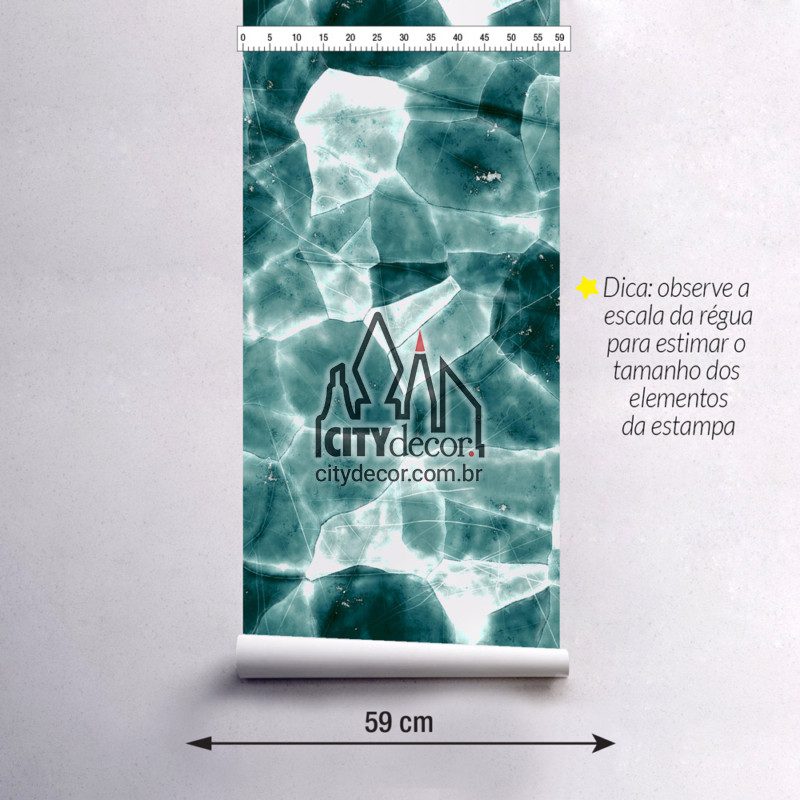 Adesivo papel de parede lago congelado