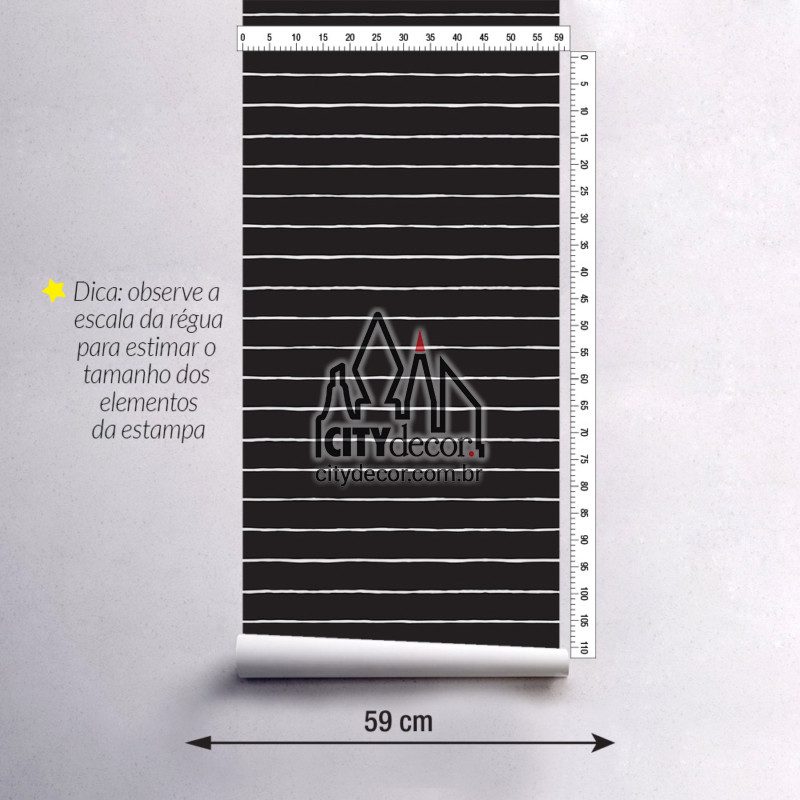 Papel de parede listrado à mão livre horizontal Papel de parede listras finas à mão livre horizontal