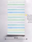 Papel de parede listrado aquarela