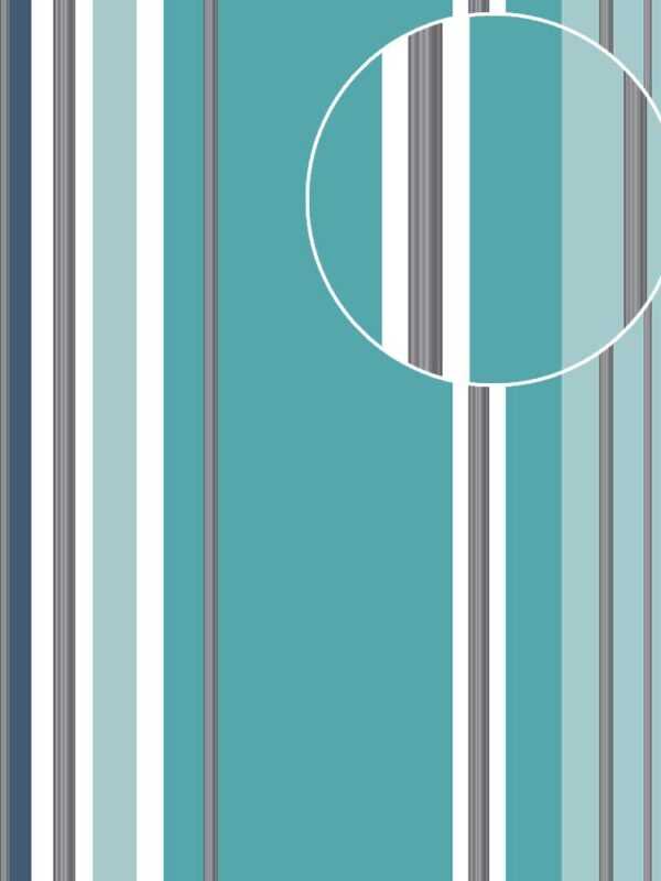 Papel de parede listrado azul e verde
