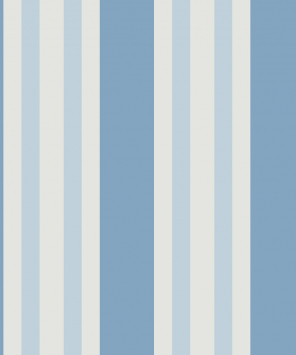 Papel de parede listrado azul e bege