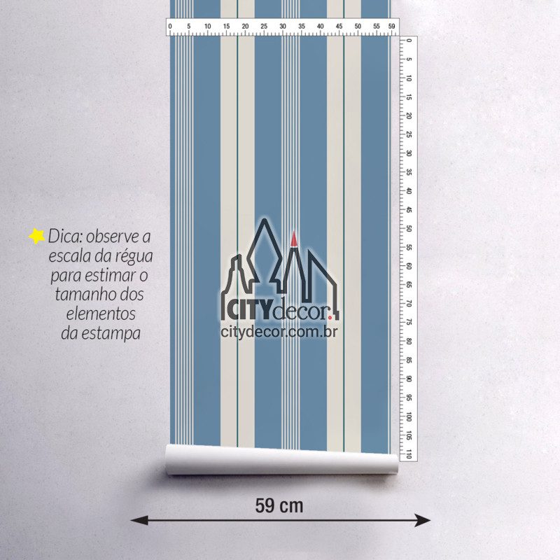 Papel de parede listrado porcelana Papel de parede listrado para quarto