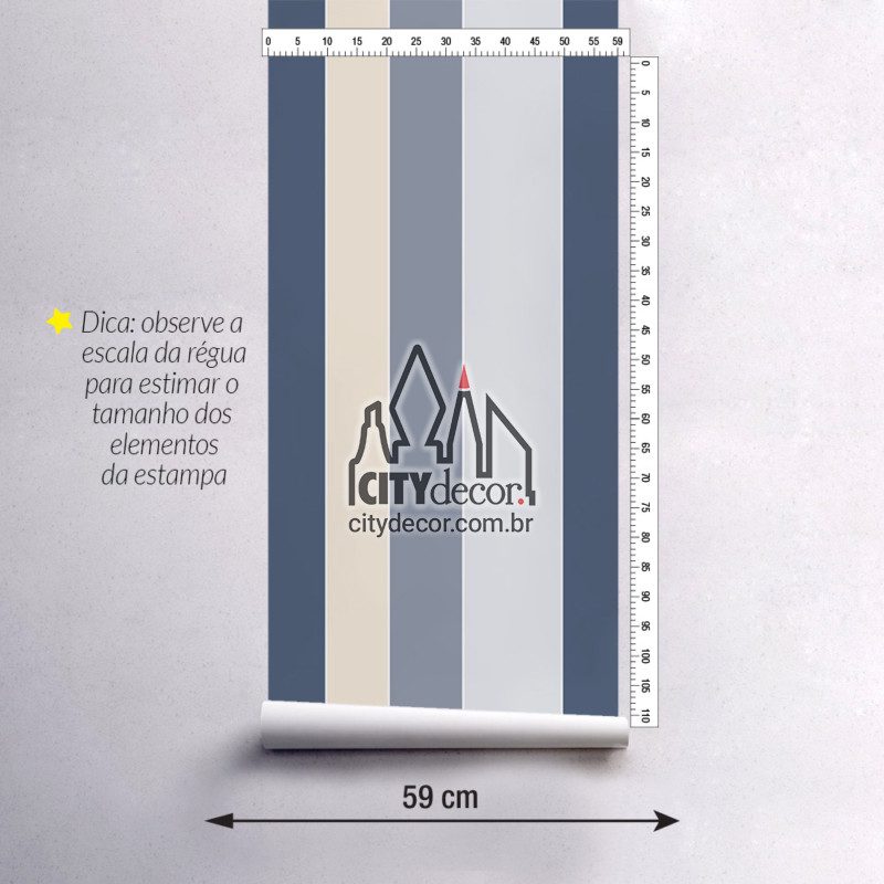 Papel de parede listrado céu de chuva Papel de parede listrado céu de chuva