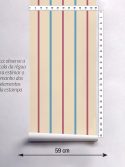 Papel de parede com listras finas