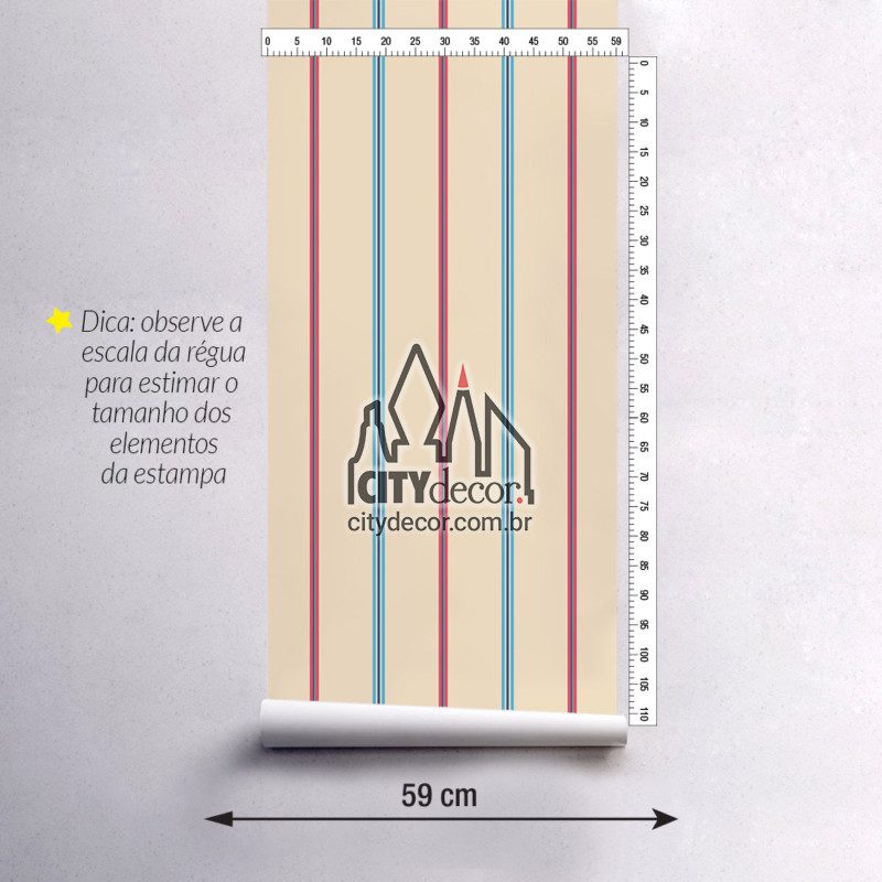 Papel de parede listrado maravilha Papel de parede com listras finas