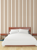 papel de parede listrado para quarto