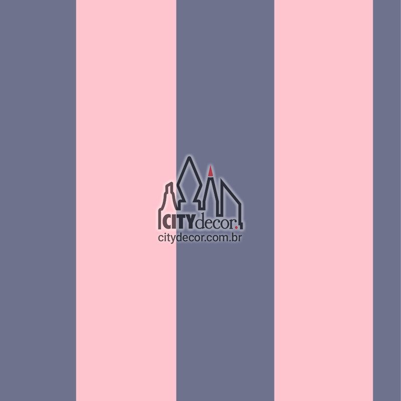 Adesivo papel de parede listrado vertical rosa e azul