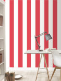 papel de parede listrado vermelho