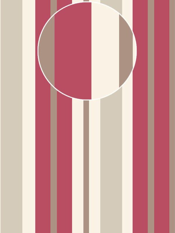 Papel de parede listras finas e grossas vermelho e bege