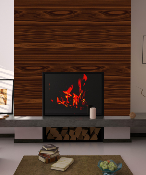 papel de parede madeira escura ipê