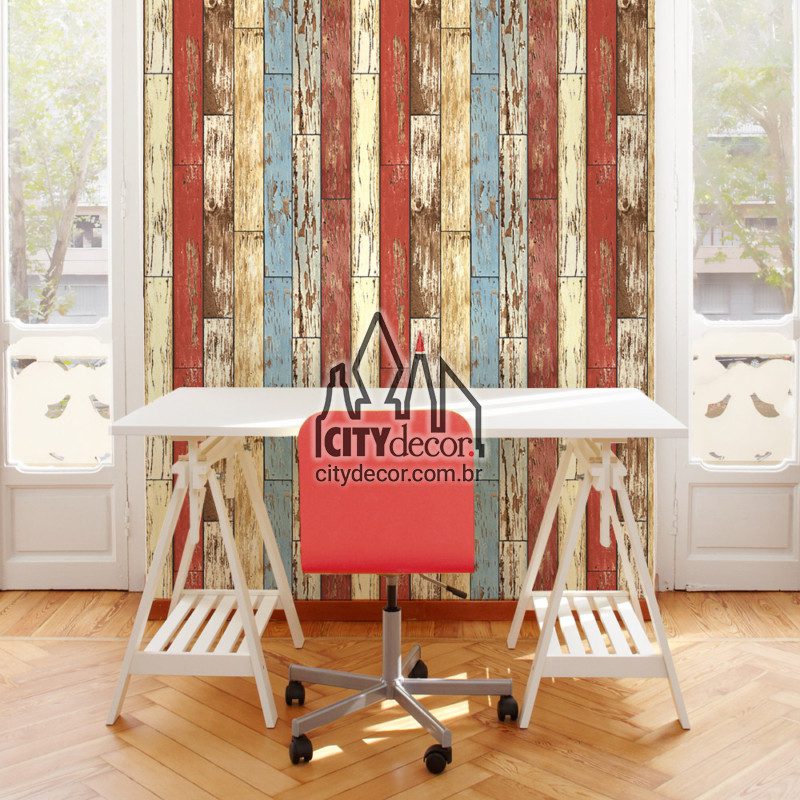 Papel de parede madeira vermelha Papel de parede madeira vermelha