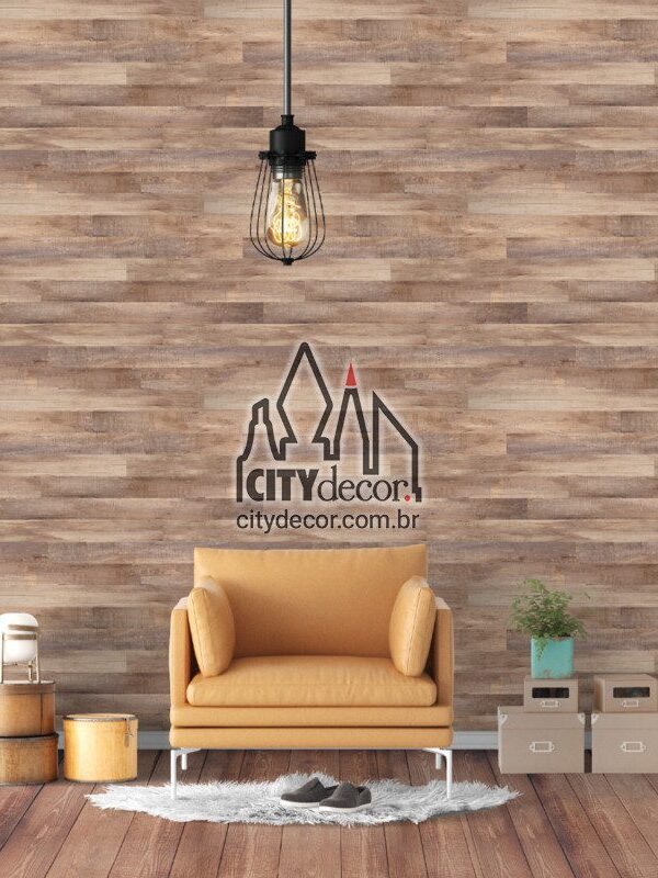 papel de parede ripas de madeira oak