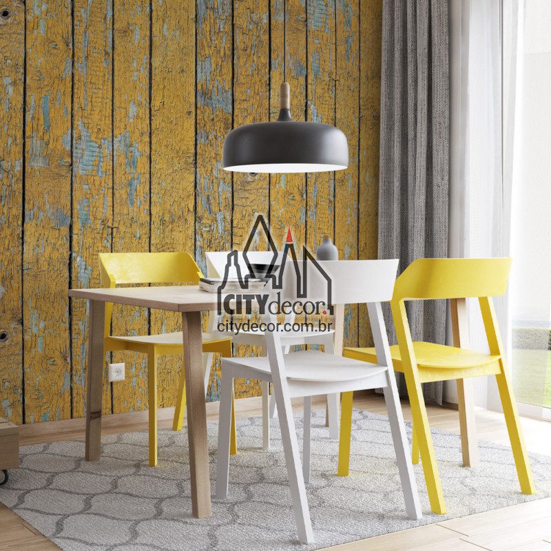 papel de parede ripas de madeira rústica amarela papel de parede ripas de madeira rústica amarela