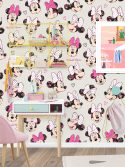 Papel de parede Minnie rosa