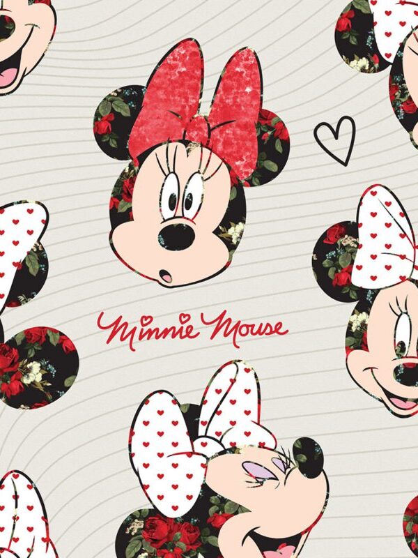 detalhe Papel de parede Minnie floral