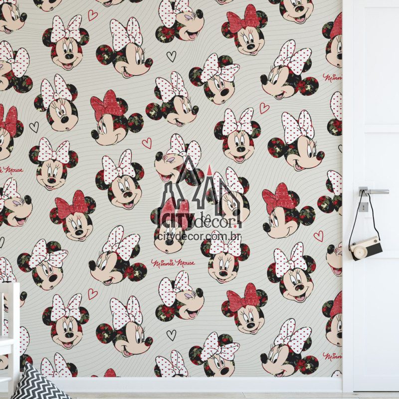 Papel de parede da Minnie Papel de parede da Minnie na sala
