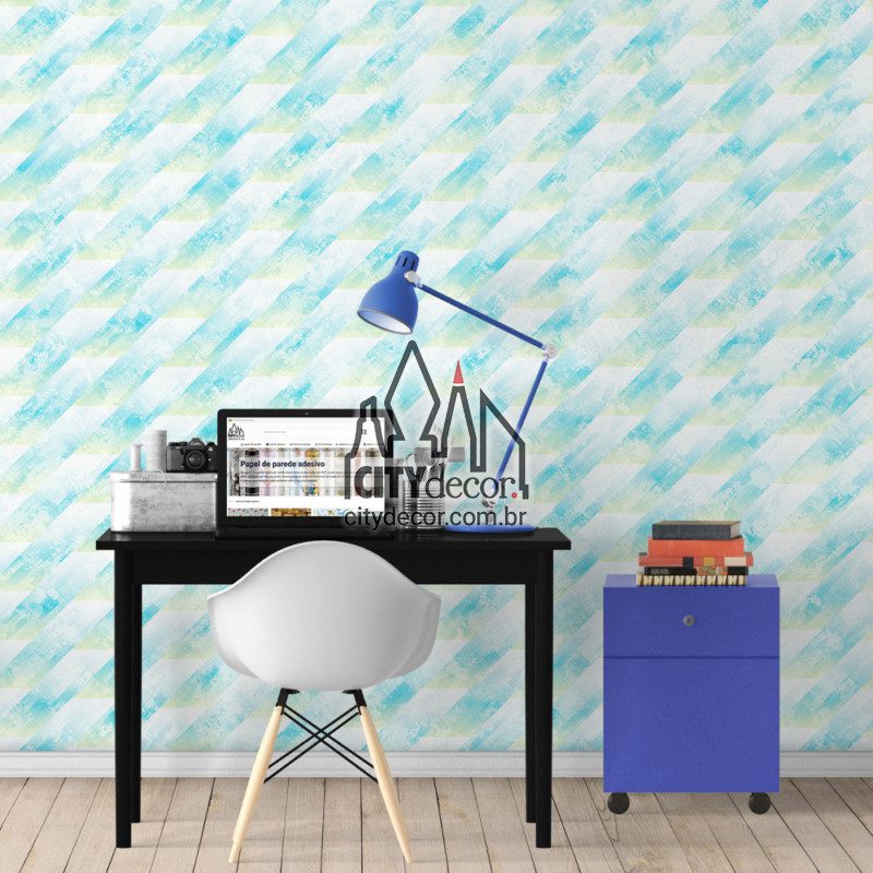 papel de parede geométrico azul e verde papel de parede geométrico azul e verde