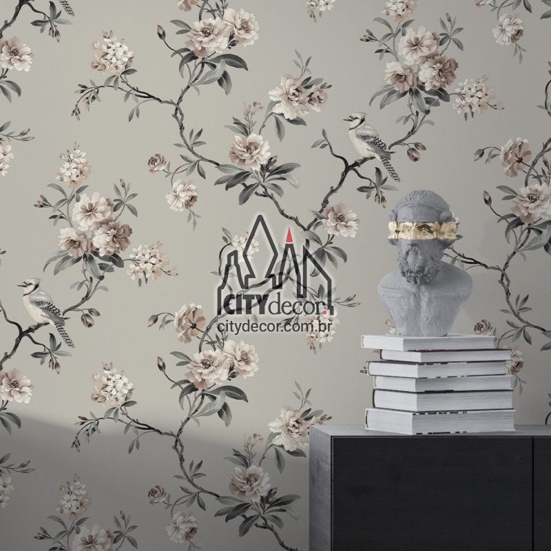 papel de parede floral bege papel de parede floral bege