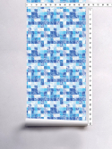 papel de parede pastilha azul laguna