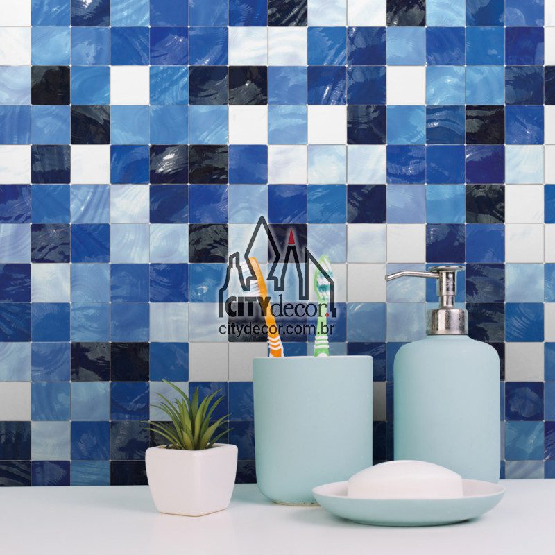 papel de parede pastilha azul marinho papel de parede pastilha azul marinho