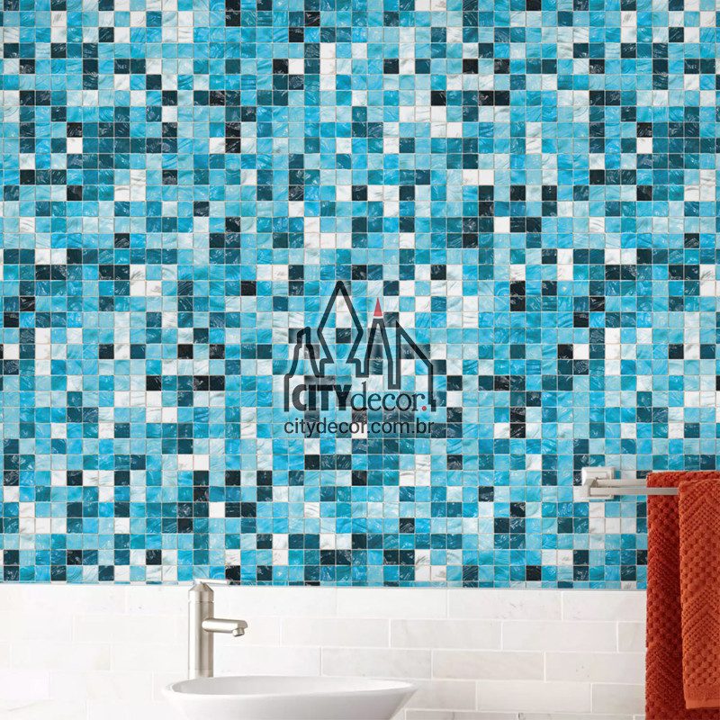 papel de parede pastilha azul piscina papel de parede pastilha azul piscina