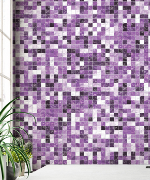 papel de parede pastilha lilás e roxo