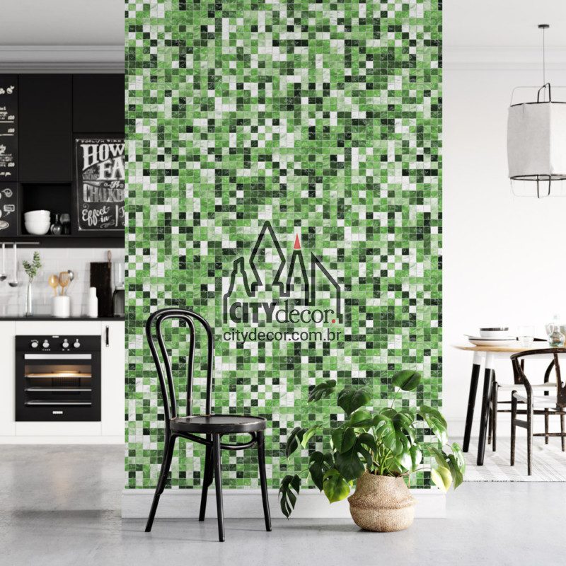 papel de parede pastilha verde arborizado papel de parede pastilha verde arborizado