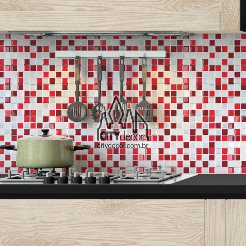 papel de parede pastilhas vermelhas papel de parede pastilhas vermelhas