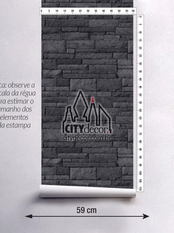papel de parede pedra preta