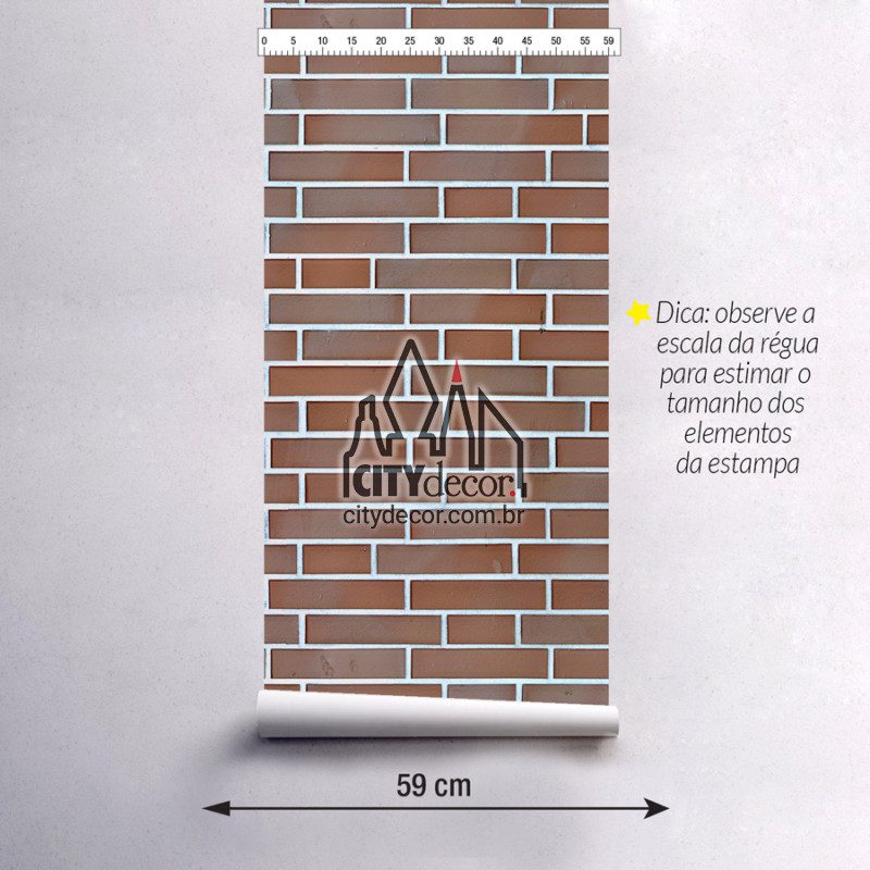 Adesivo papel de parede plaquetas de barro Roma
