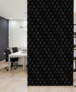 Papel de parede preto 3D